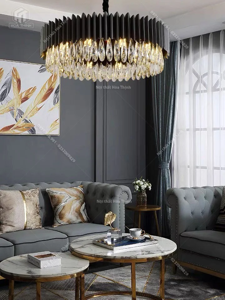 Đèn chùm pha lê HTPL-127 D60 Đèn chùm pha lê HTPL-127 D60