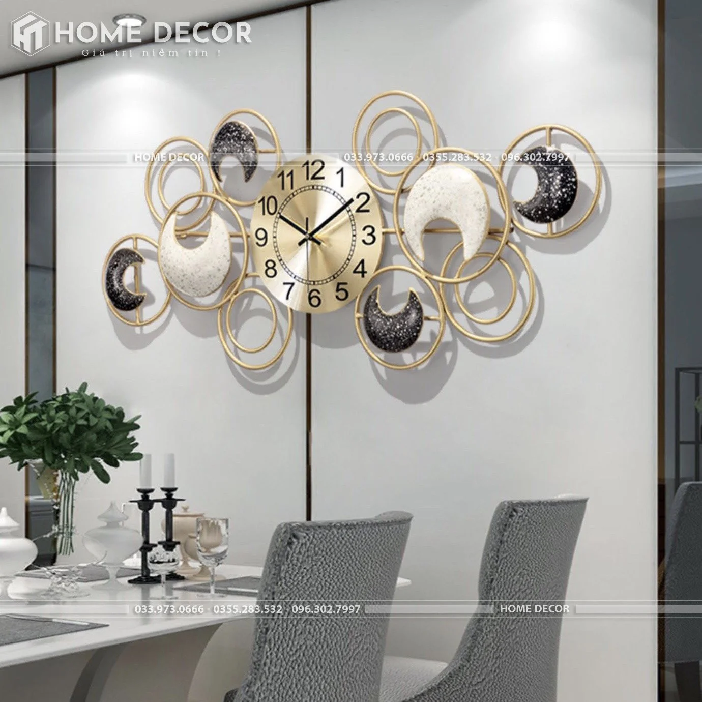 đồng hồ decor HTTB-DH06