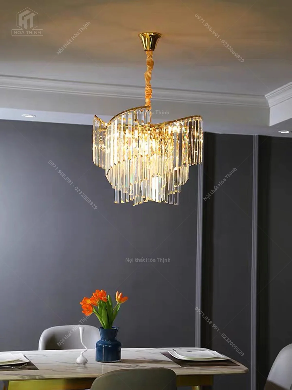 Đèn chùm pha lê HTPL-106