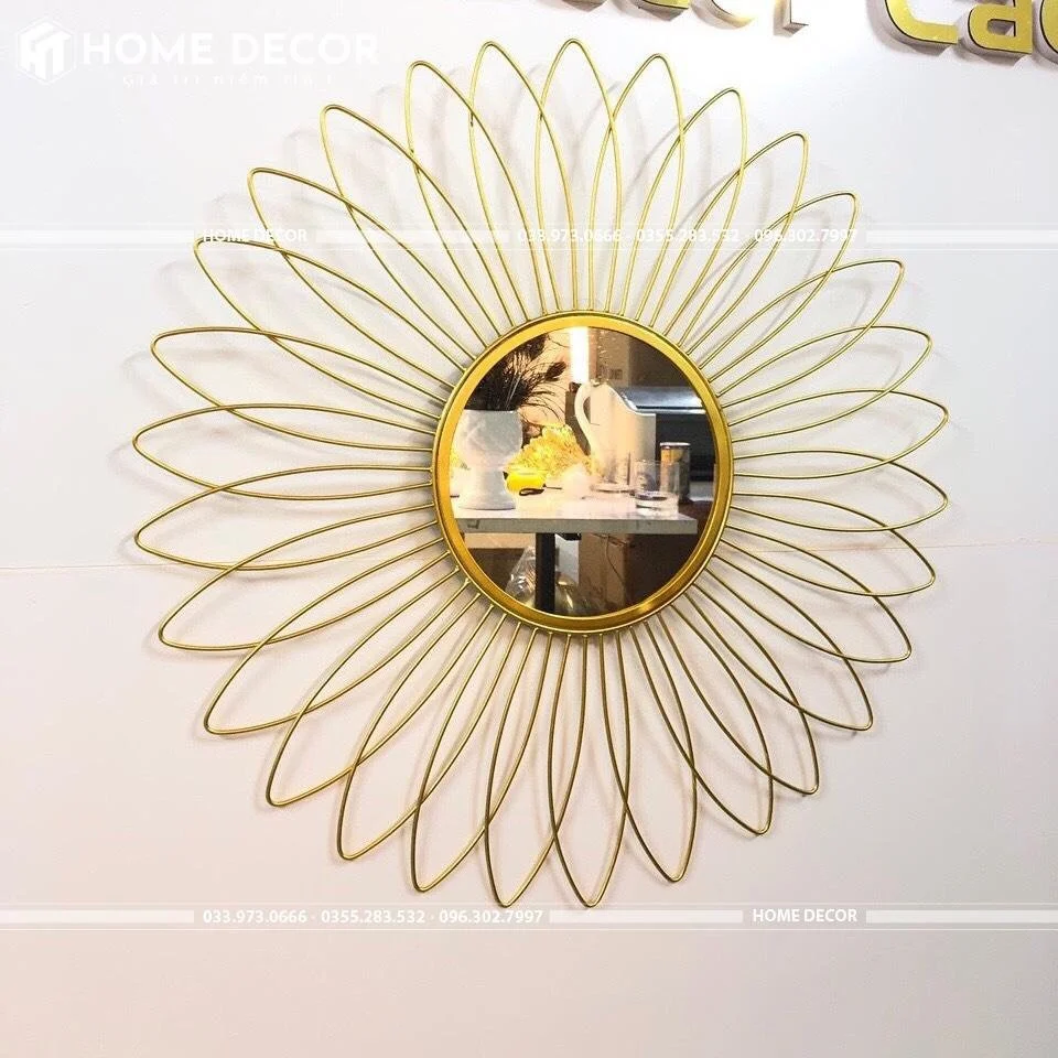 Gương Decor Mặt trời vàng GMT-90