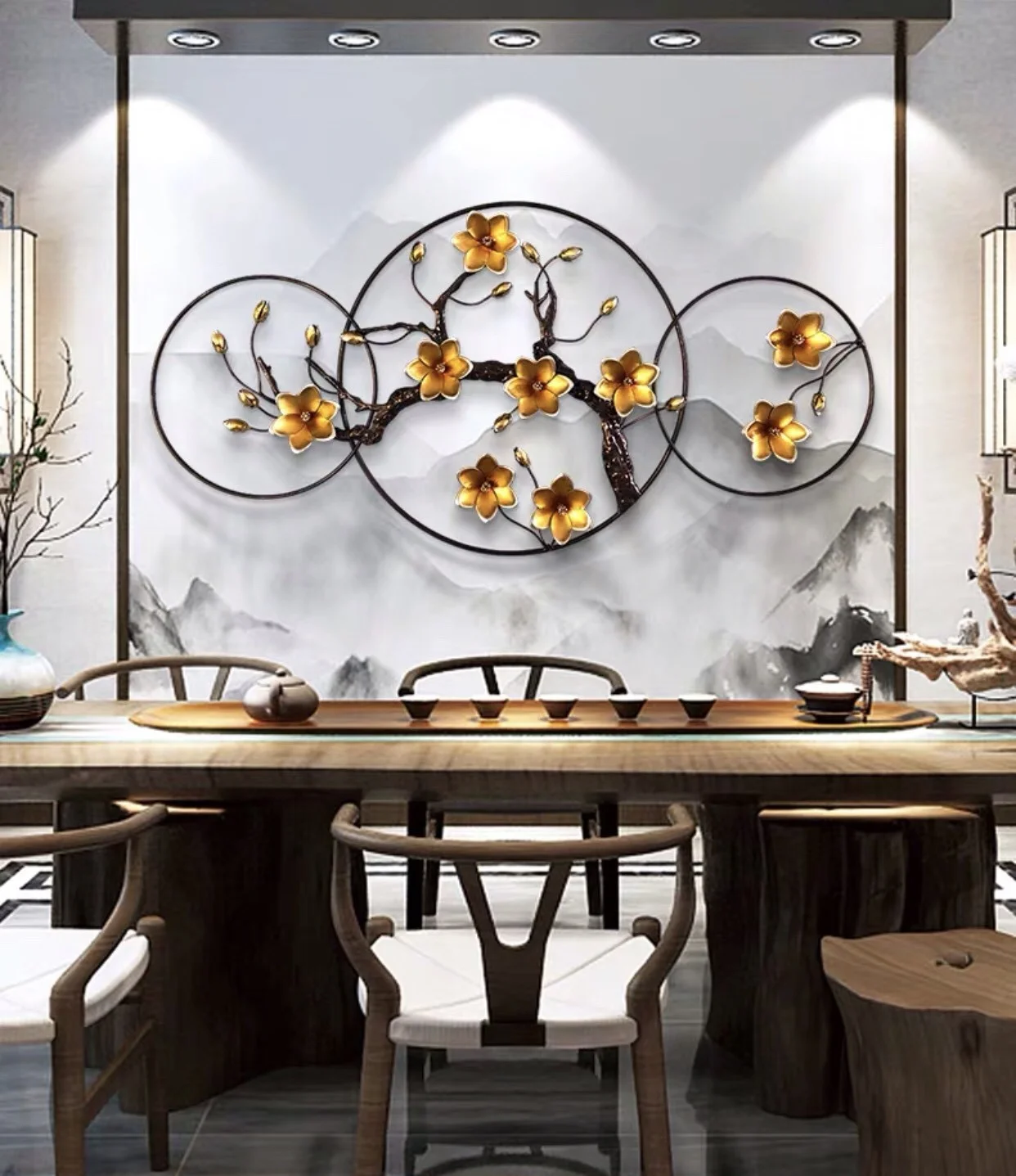 tranh decor hoa mai vàng HTTDC-2103