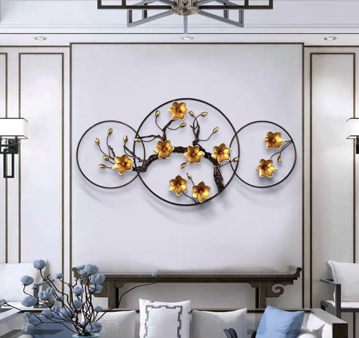 tranh decor hoa mai vàng HTTDC-2103
