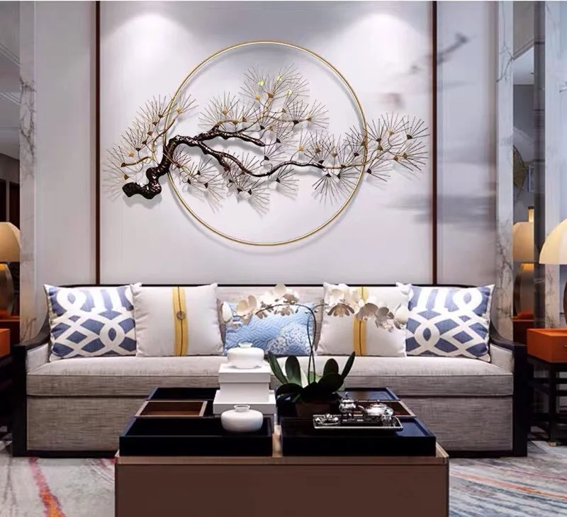 tranh decor cành tùng