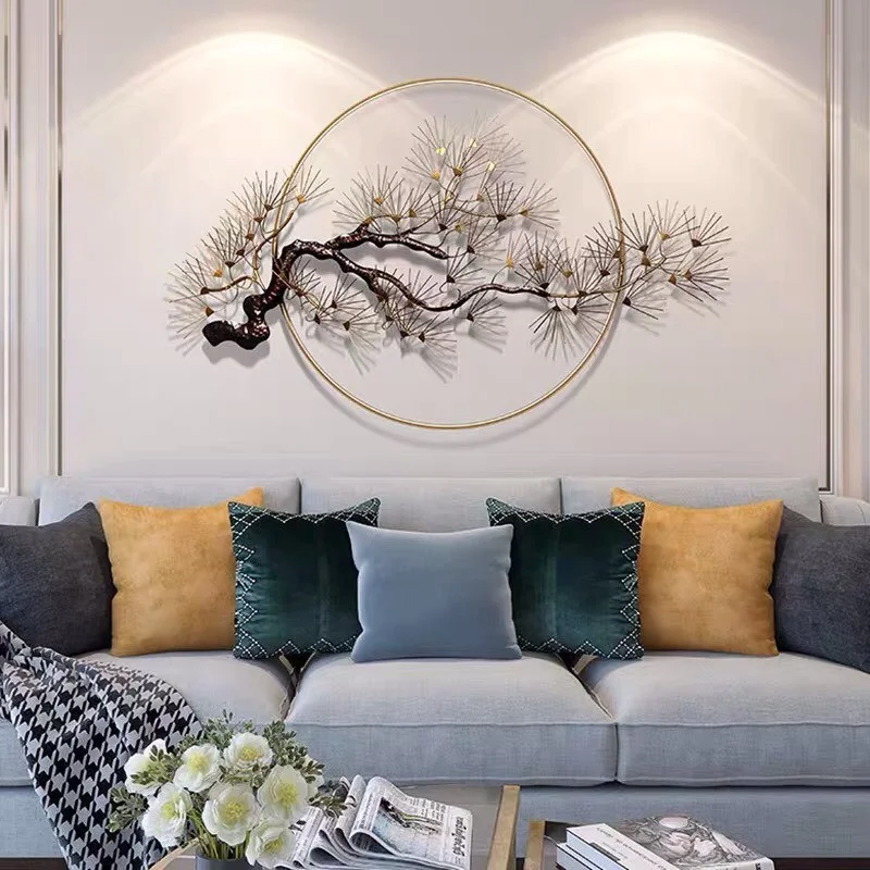tranh decor cành tùng