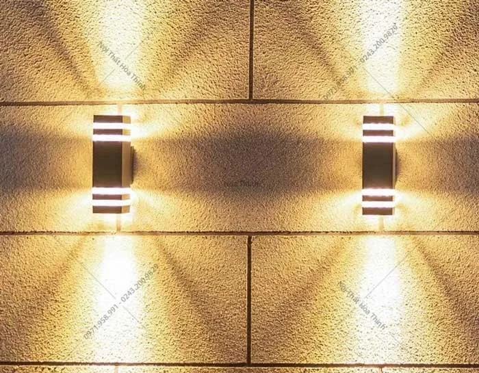 Mẫu đèn hắt tường 2 đầu - Đèn tường kiểu ánh sáng hắt - Đèn LED hắt tường Mẫu đèn hắt tường 2 đầu