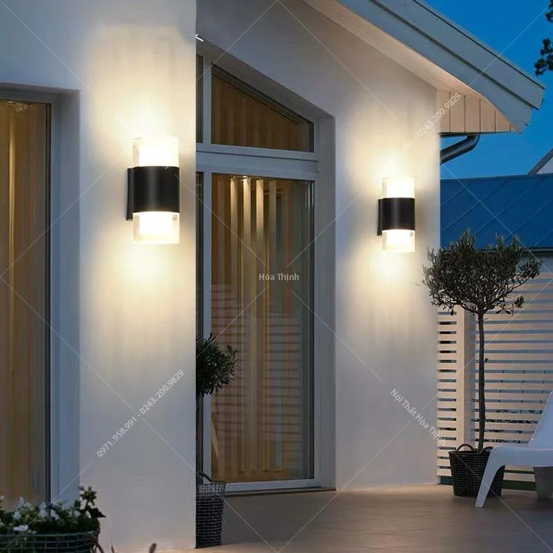 đèn led hắt tường hai đầu đèn hắt tường nhỏ gọn và dễ dàng lắp đặt