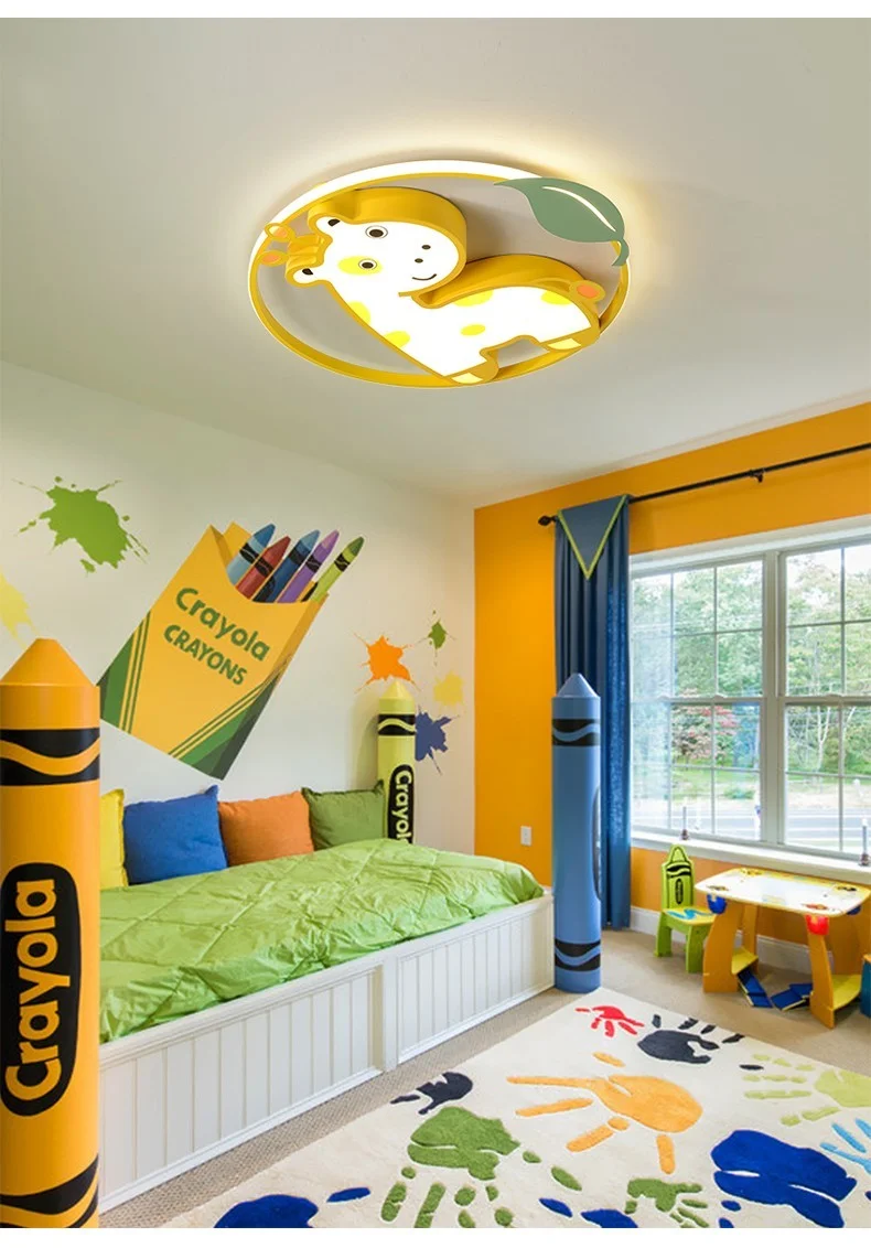 Đèn ốp trần trẻ em thỏ xanh phòng bé trai