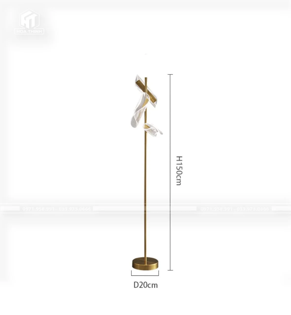 Đèn cây đứng pha lê HTC-49 undefined