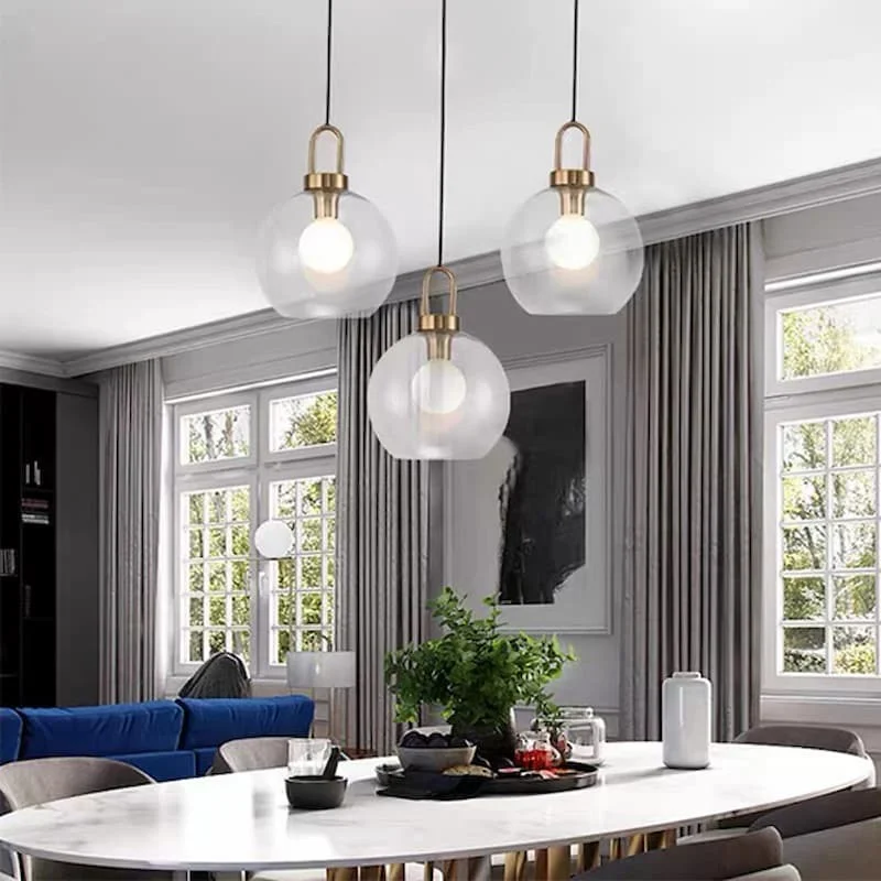 Đèn thả bàn ăn thủy tinh