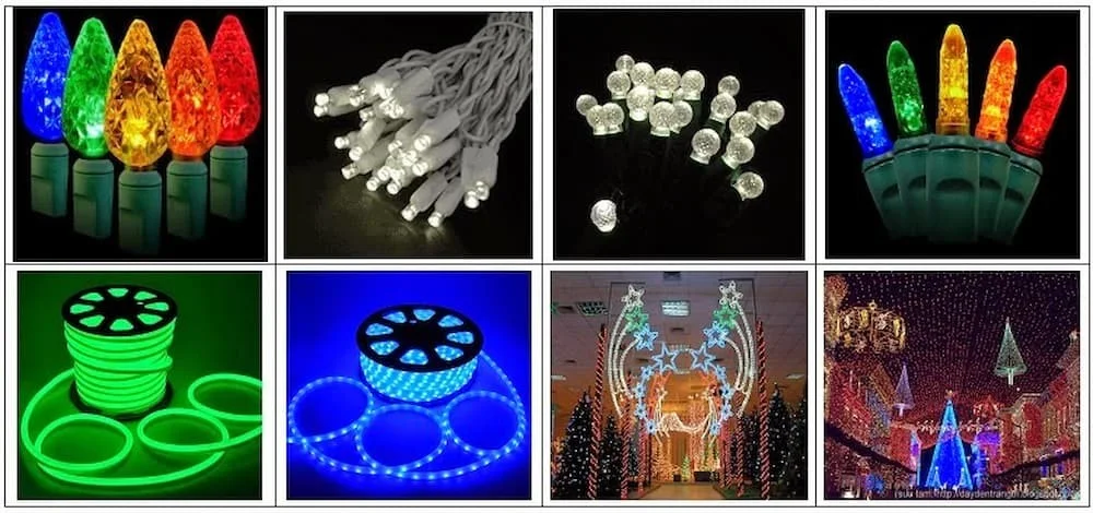 Một số loại dây đền led thường được sử dụng