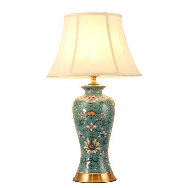 Đèn ngủ để bàn gốm sứ đẹp Decor HT36 - Đèn để bàn