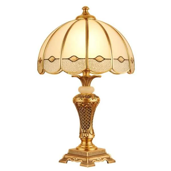 Đèn ngủ để bàn đồng HT-42 trang trí phòng ngủ - Đèn để bàn