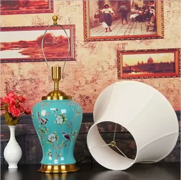 Đèn ngủ để bàn đẹp nghệ thuật HT22 trang trí phòng ngủ - Đèn bàn