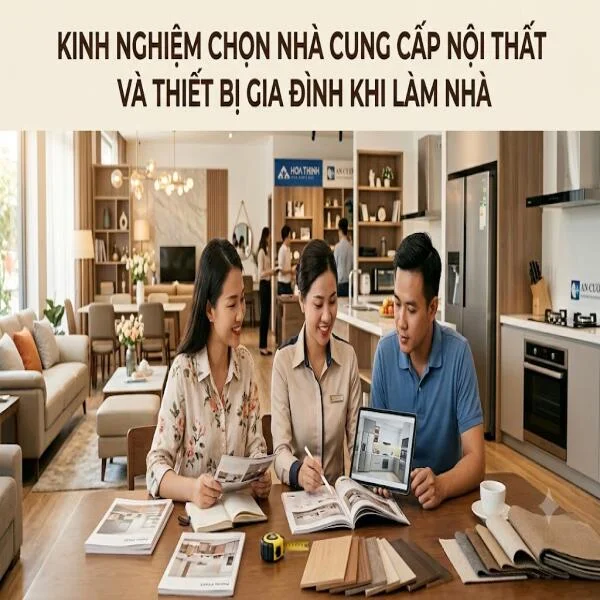 Kinh nghiệm chọn nhà cung cấp nội thất và thiết bị gia đình khi làm nhà