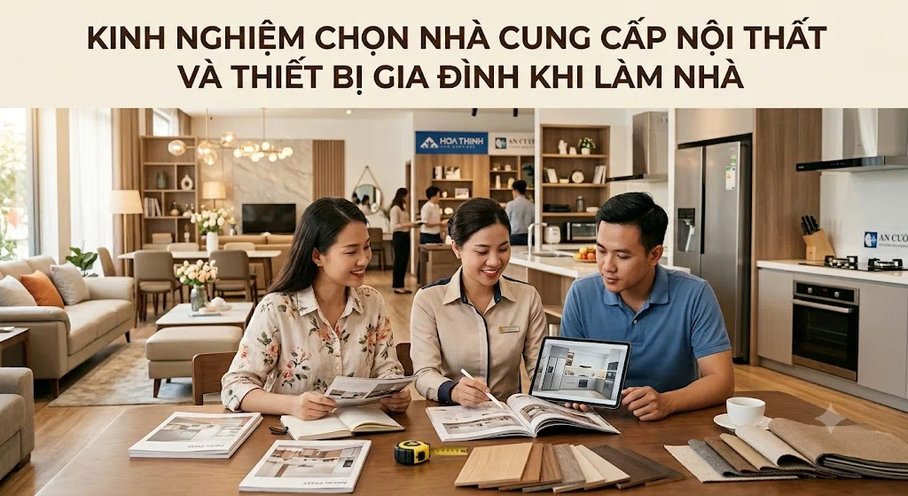Kinh nghiệm chọn nhà cung cấp nội thất và thiết bị gia đình khi làm nhà