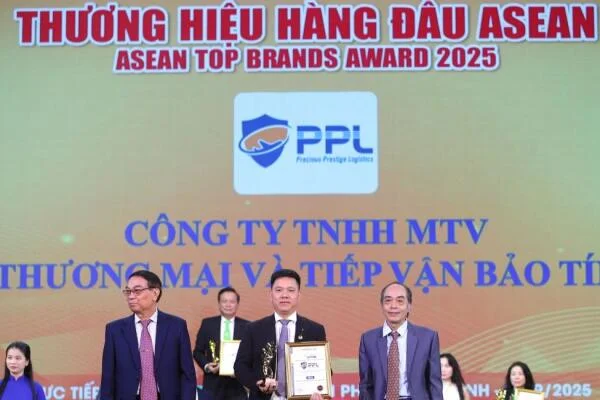 Tiếp tục vươn tầm, PPL xuất sắc đạt Top 10 Thương hiệu hàng đầu ASEAN 2025