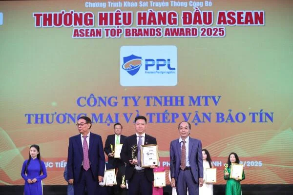 Tiếp tục vươn tầm, PPL xuất sắc đạt top 10 thương hiệu hàng đầu ASEAN 2025