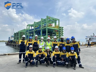 PPL successfully transported and launched a nearly 4,000-ton transformer station built by General Contractor PV Shipyard.