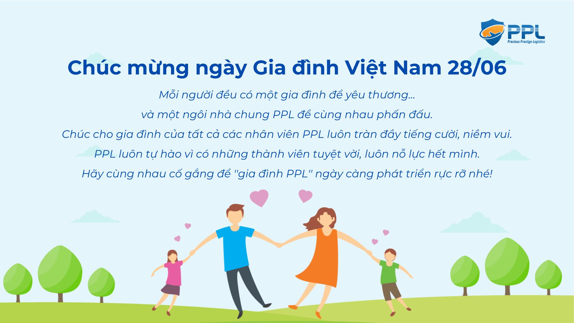 PPL TRAO GỬI YÊU THƯƠNG - GIA ĐÌNH GẮN KẾT MỪNG NGÀY GIA ĐÌNH VIỆT NAM 28/6