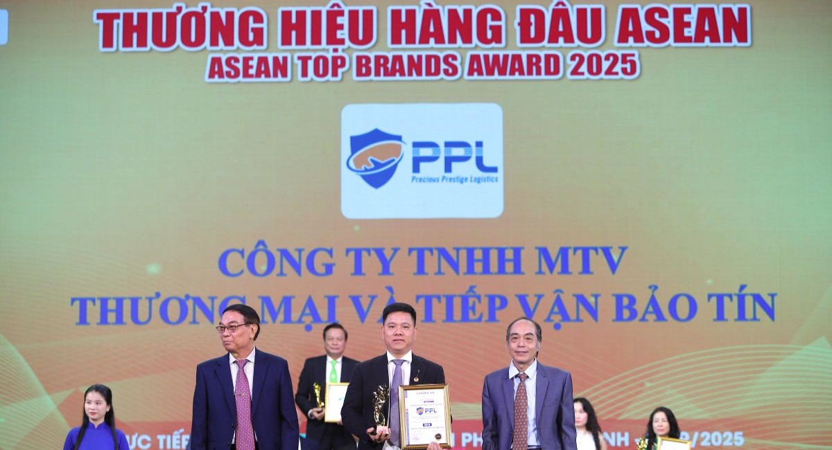 Tiếp tục vươn tầm, PPL xuất sắc đạt Top 10 Thương hiệu hàng đầu ASEAN 2025