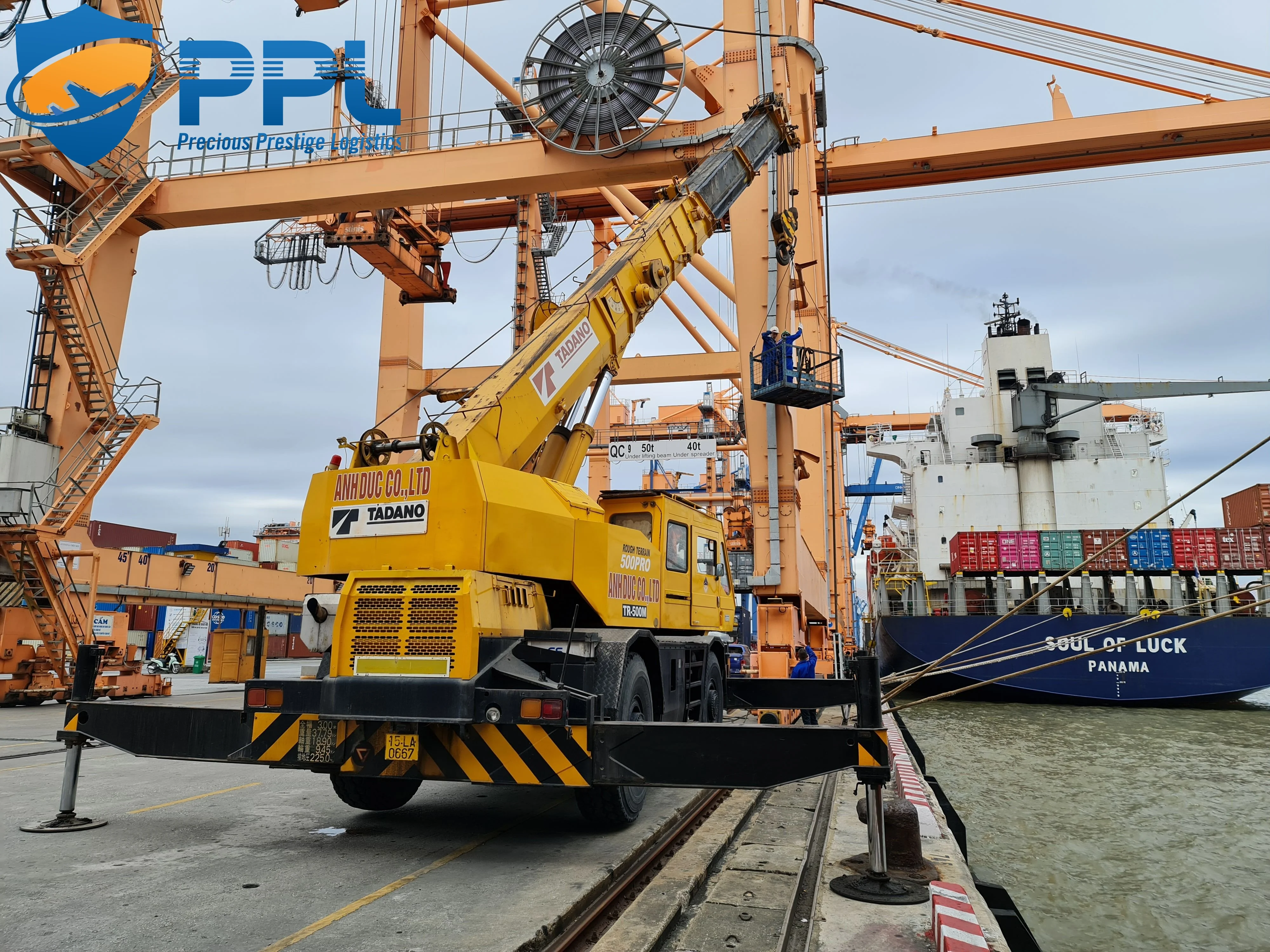 Dự án di dời cẩu QC08 tại Cảng Tân Vũ Hải Phòng