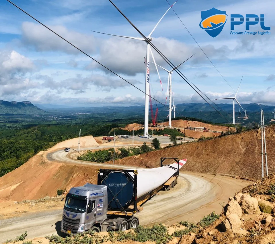 Vận chuyển thiết bị điện gió