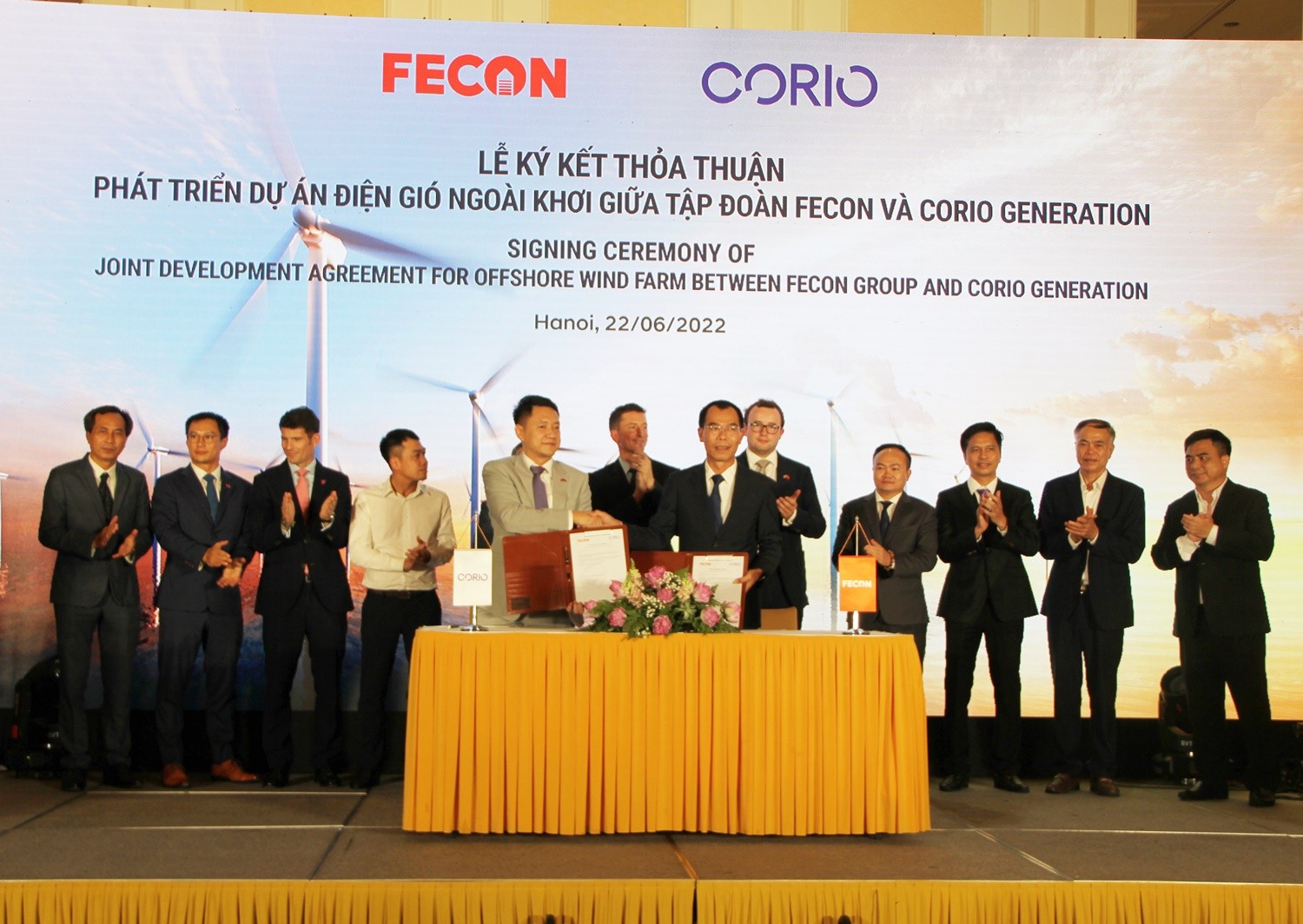 FECON hợp tác cùng Corio Generation phát triển điện gió tại Vũng Tàu