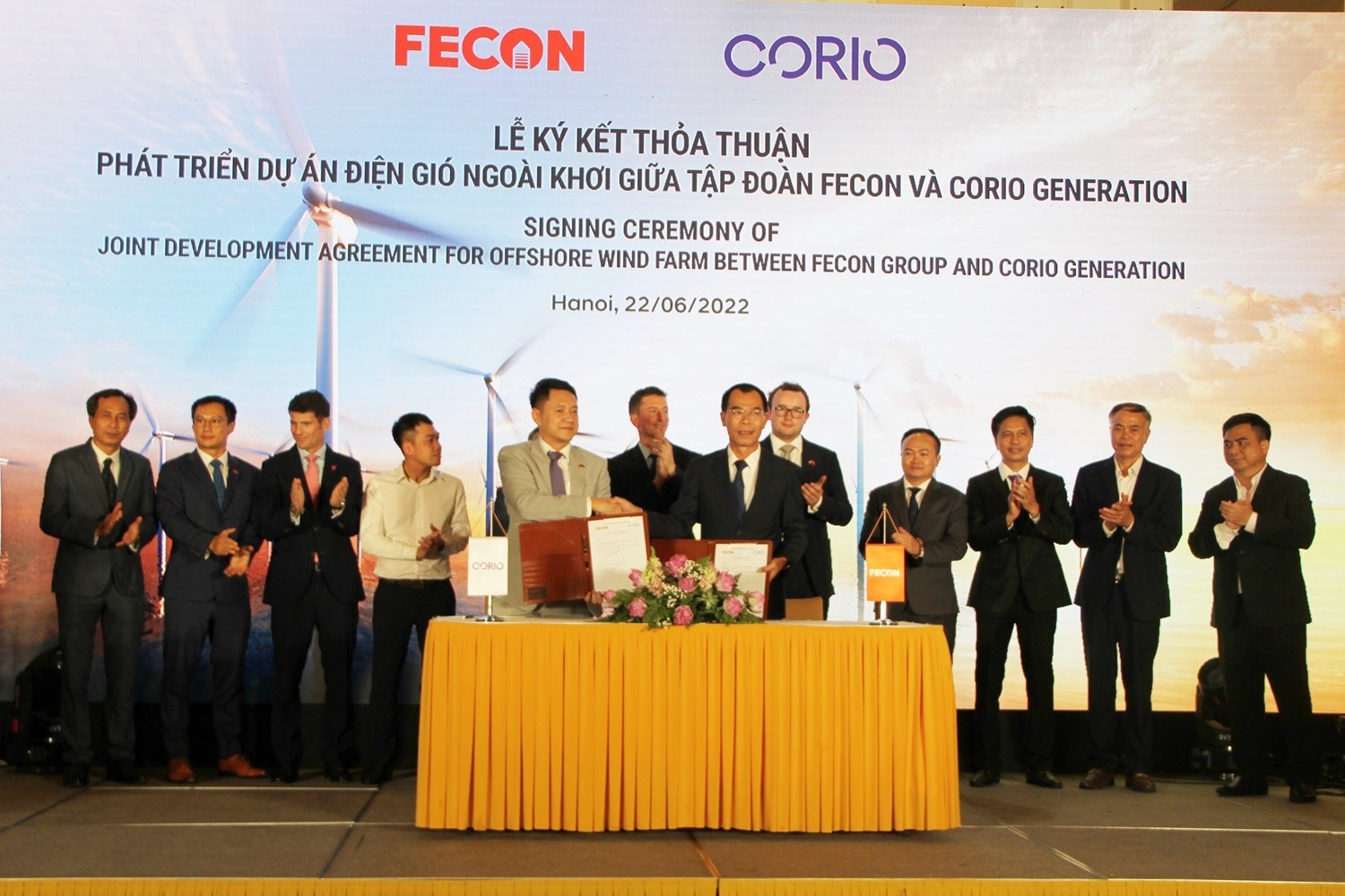 FECON hợp tác cùng Corio Generation phát triển điện gió tại Vũng Tàu