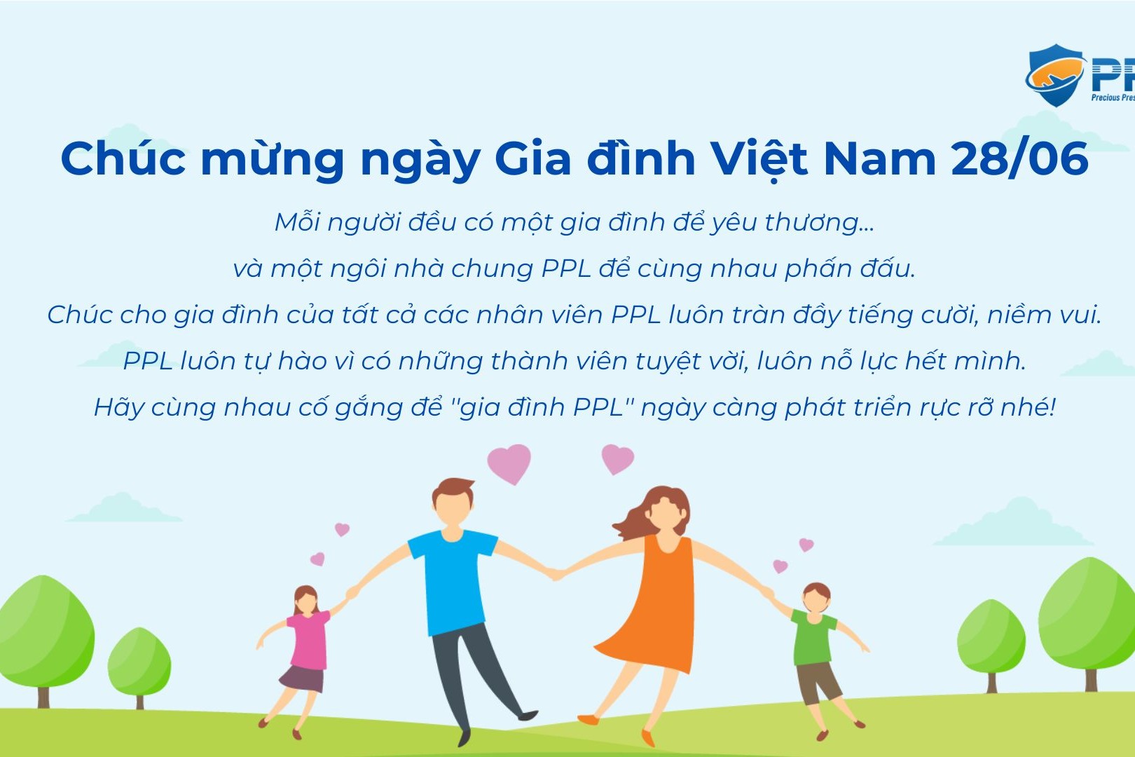 PPL trao gửi yêu thương - Gia đình gắn kết mừng Ngày Gia đình Việt Nam 28/6