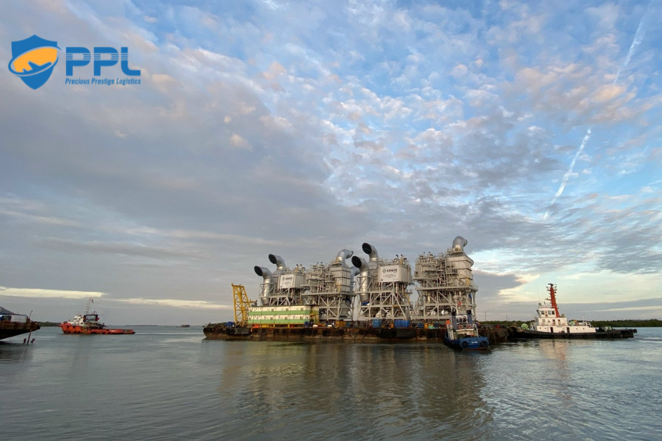 Hoàn thành việc di chuyển 4 modules từ cảng Đông Xuyên đến cảng Shipyard