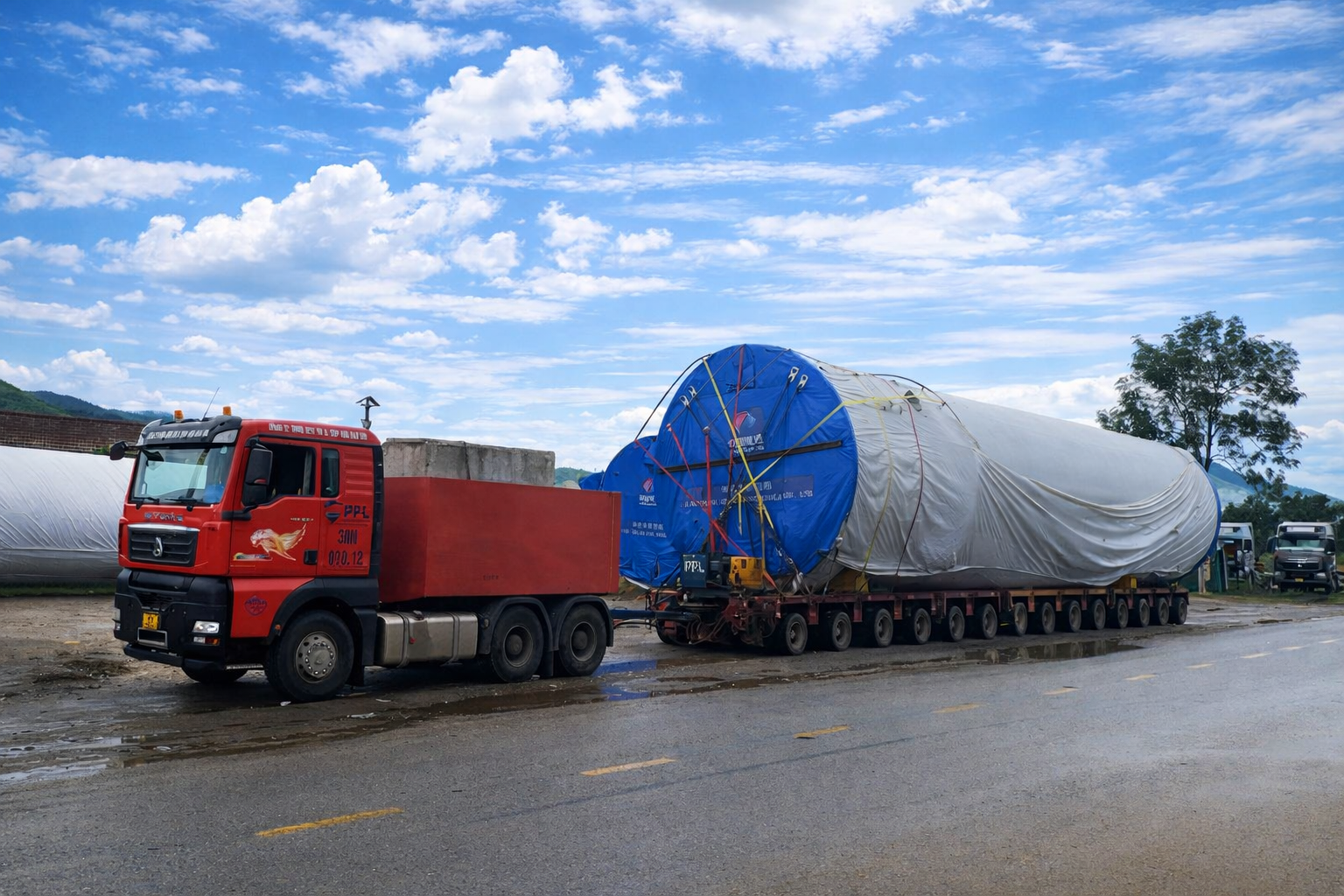 vận chuyển thiết bị điện gió