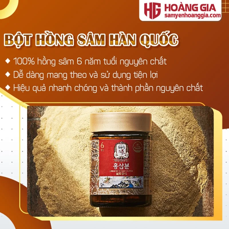 BỘT HỒNG SÂM HÀN QUỐC