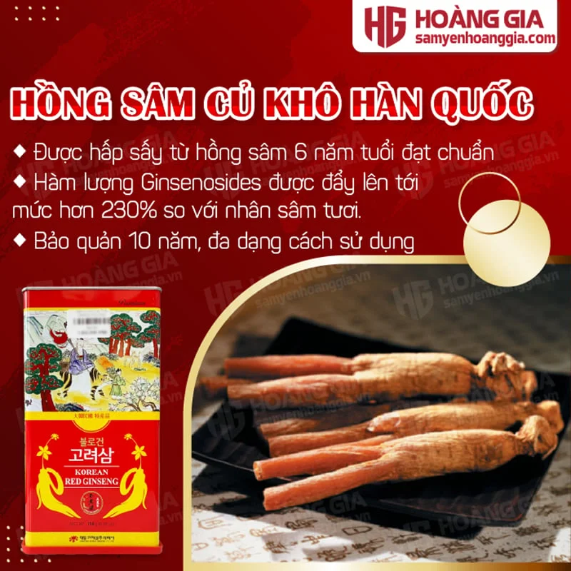 SÂM KHÔ HÀN QUỐC THƯỢNG HẠNG