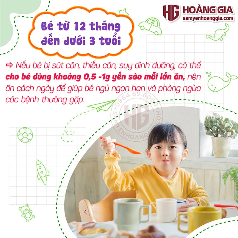 Yến sào cho trẻ em