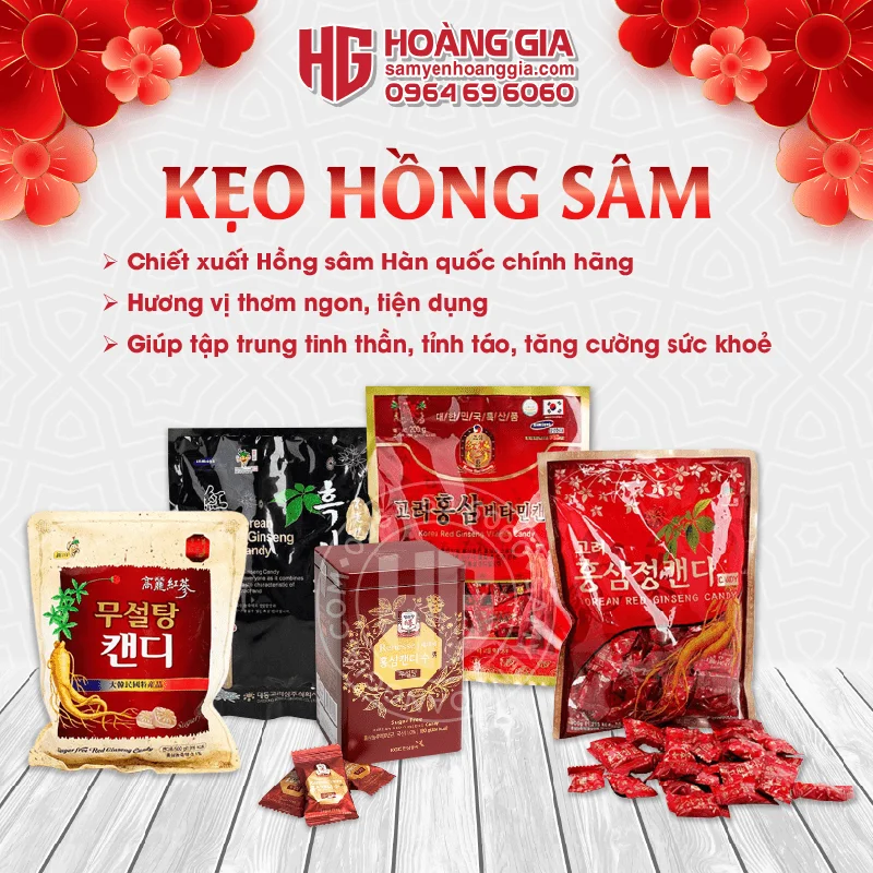 KẸO HỒNG SÂM HÀN QUỐC