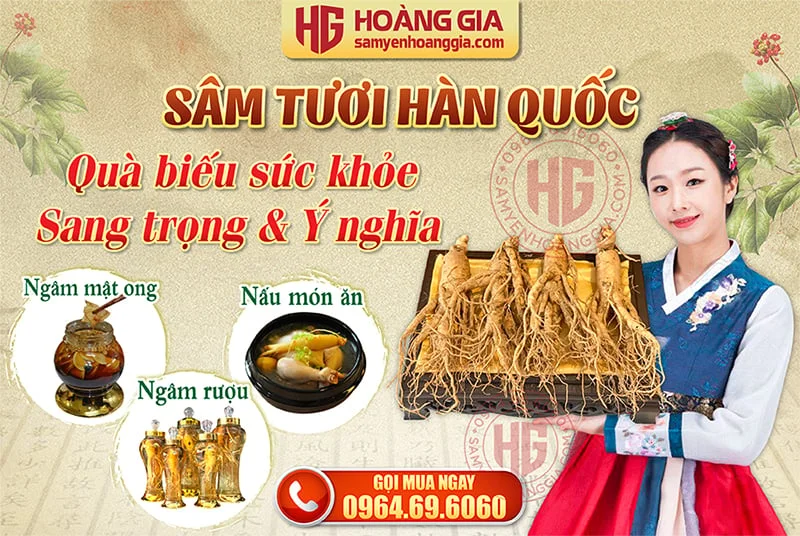 NHÂN SÂM TƯƠI HÀN QUỐC