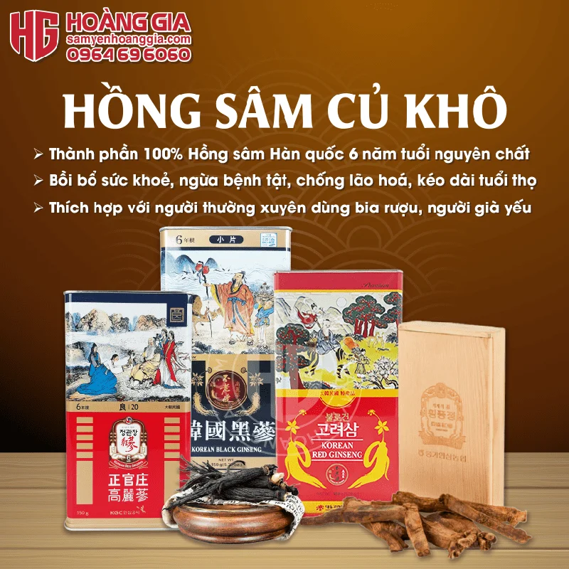 SÂM KHÔ HÀN QUỐC THƯỢNG HẠNG
