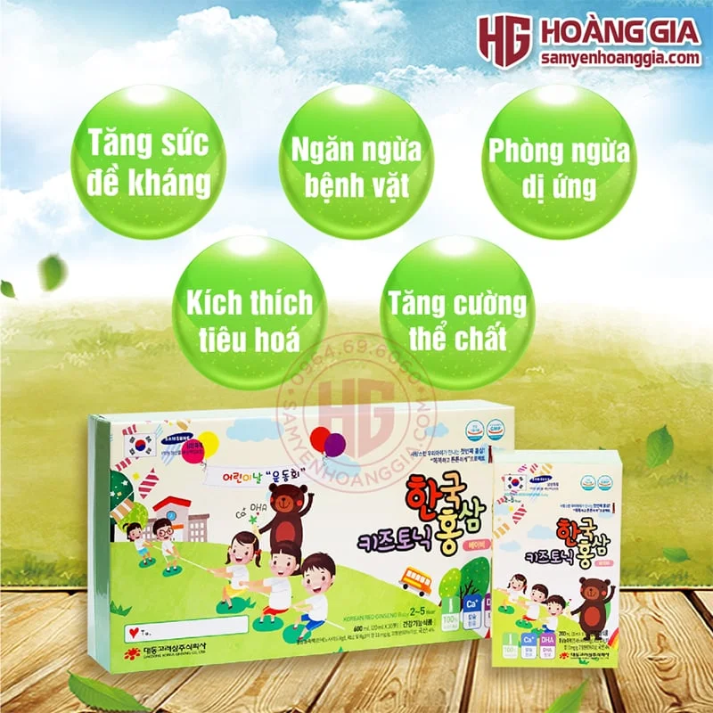 HỒNG SÂM BABY CHO TRẺ EM