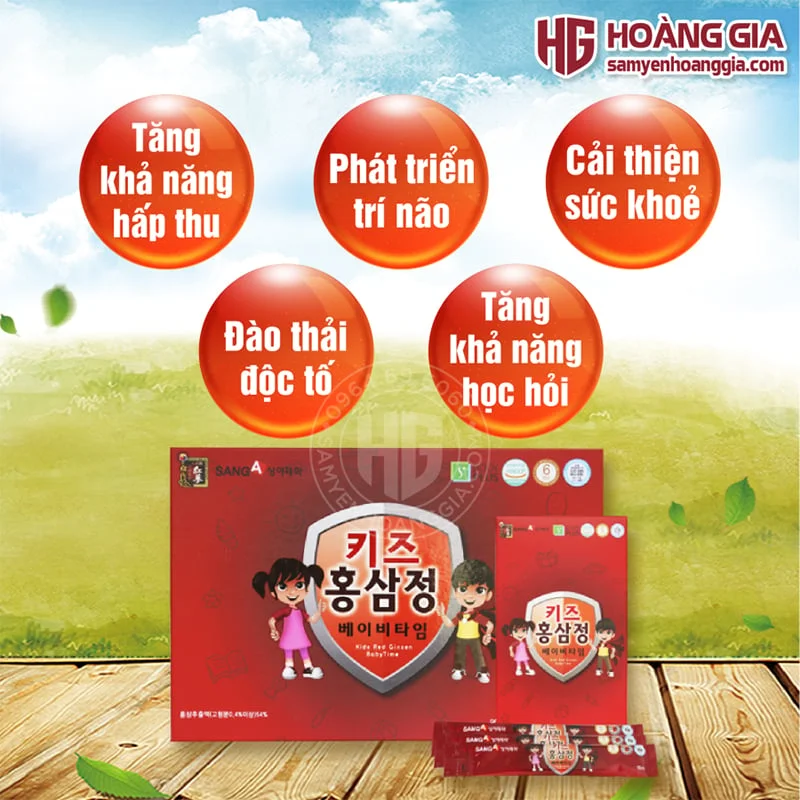 HỒNG SÂM BABY CHO TRẺ EM