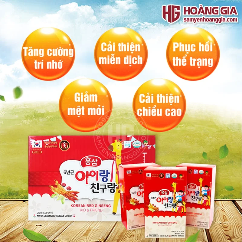 HỒNG SÂM BABY CHO TRẺ EM