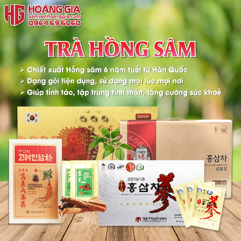 TRÀ HỒNG SÂM HÀN QUỐC
