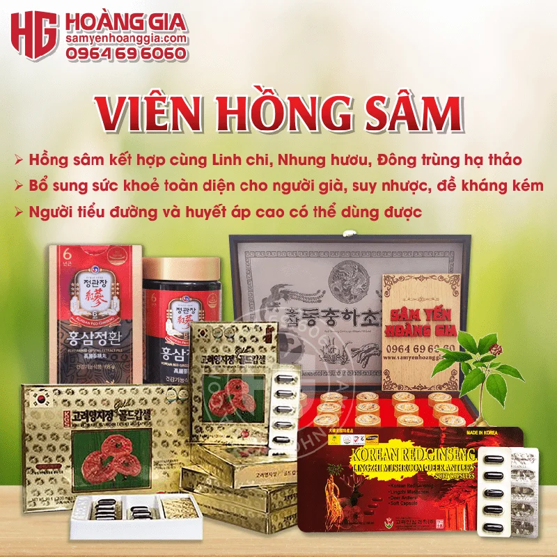 VIÊN HỒNG SÂM HÀN QUỐC