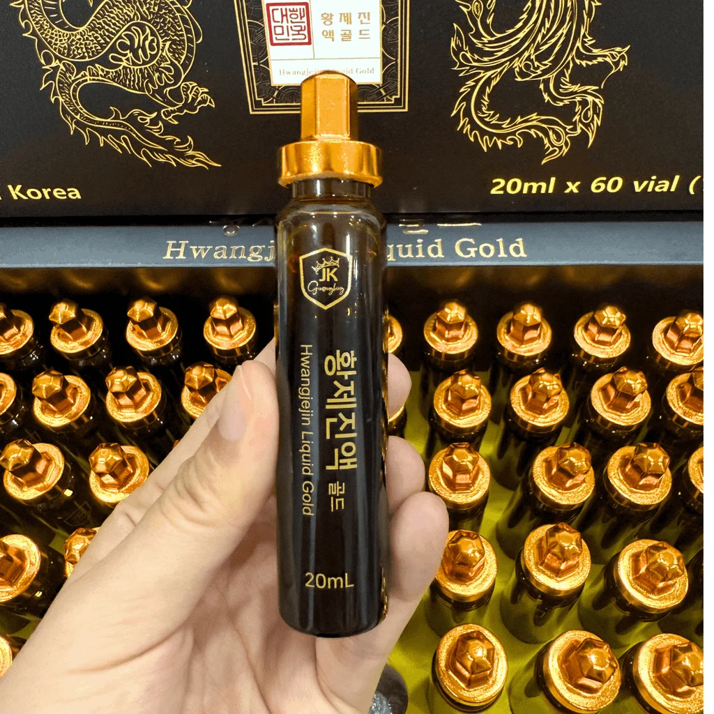 Tinh Chất Hồng Sâm Đông Trùng Hoàng Đế Hộp Gỗ 60 Ống 20ml