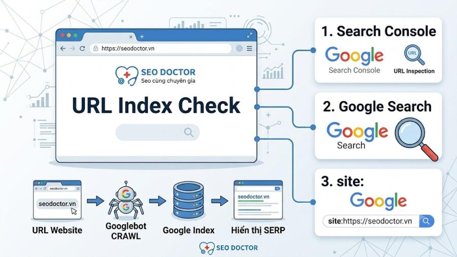 Hướng dẫn 3 cách kiểm tra URL có được lập chỉ mục chưa?