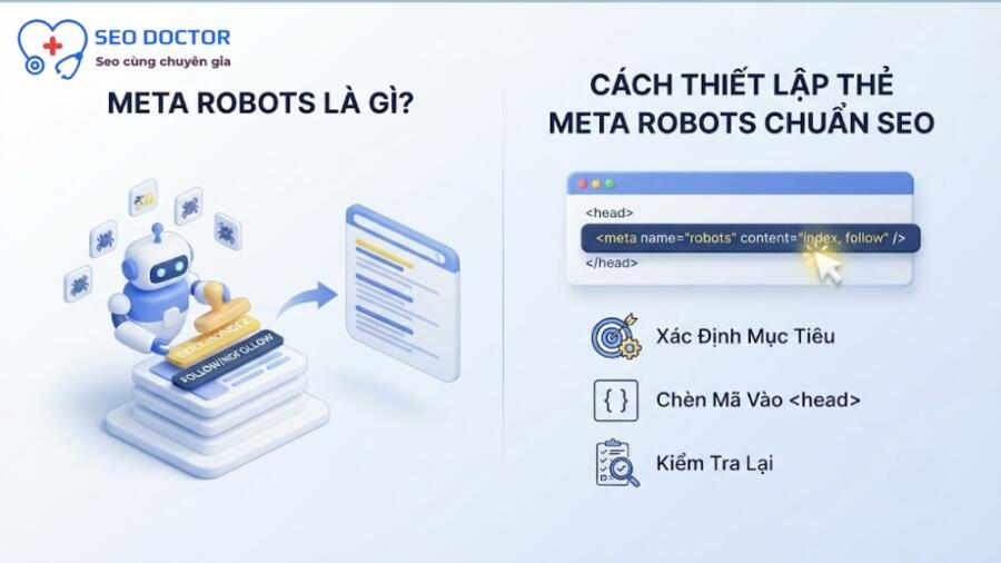 Meta Robots là gì? Cách thiết lập thẻ Meta Robots chuẩn SEO