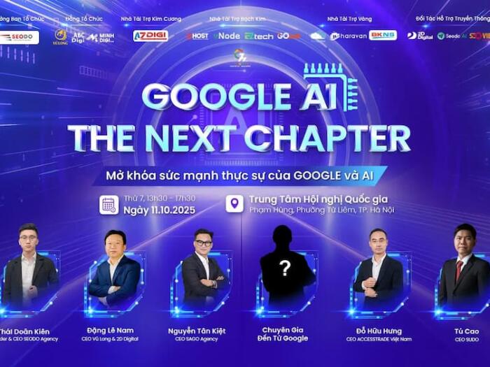 Google AI: The Next Chapter 2025 – Sự kết hợp bùng nổ giữa trí tuệ nhân tạo, marketing và SEO