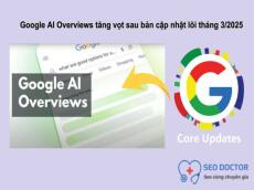 Biến động Google AI Overviews trong bản cập nhật lõi tháng 3/2025