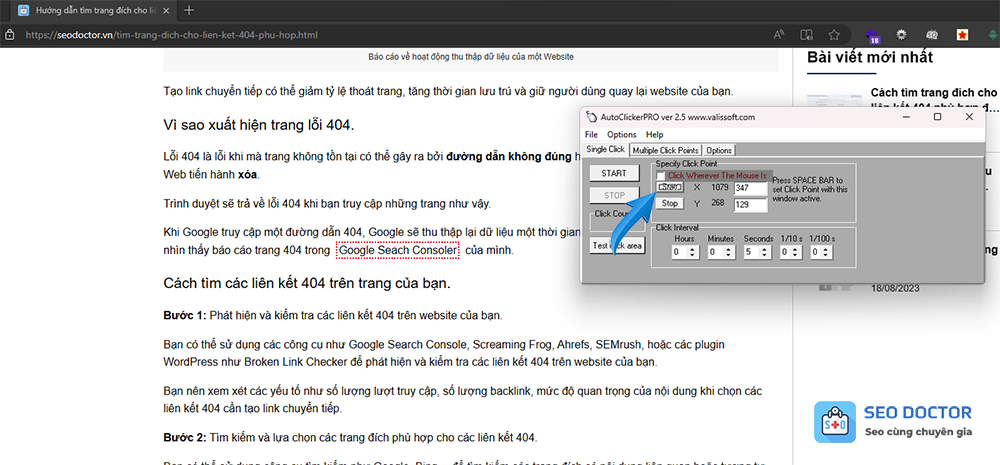 Hướng dẫn dùng tính năng Single Click