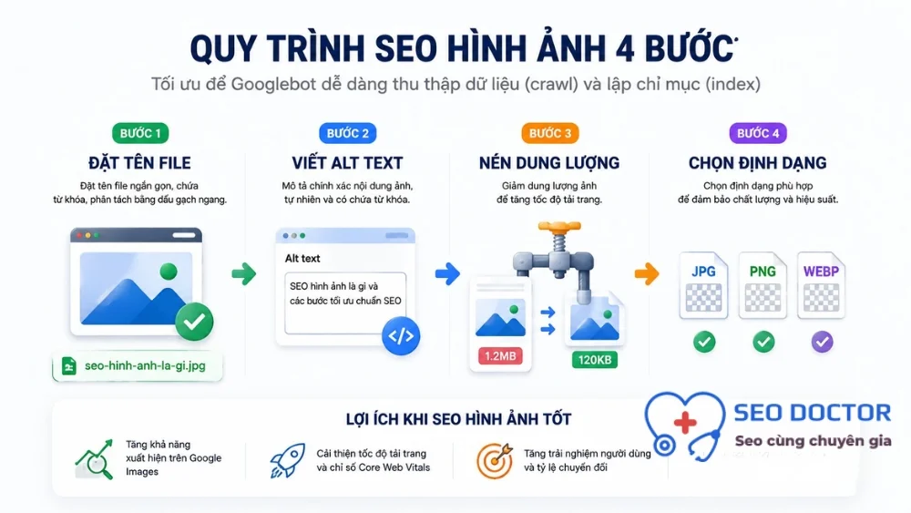 Quy trình tối ưu ảnh chuẩn SEO