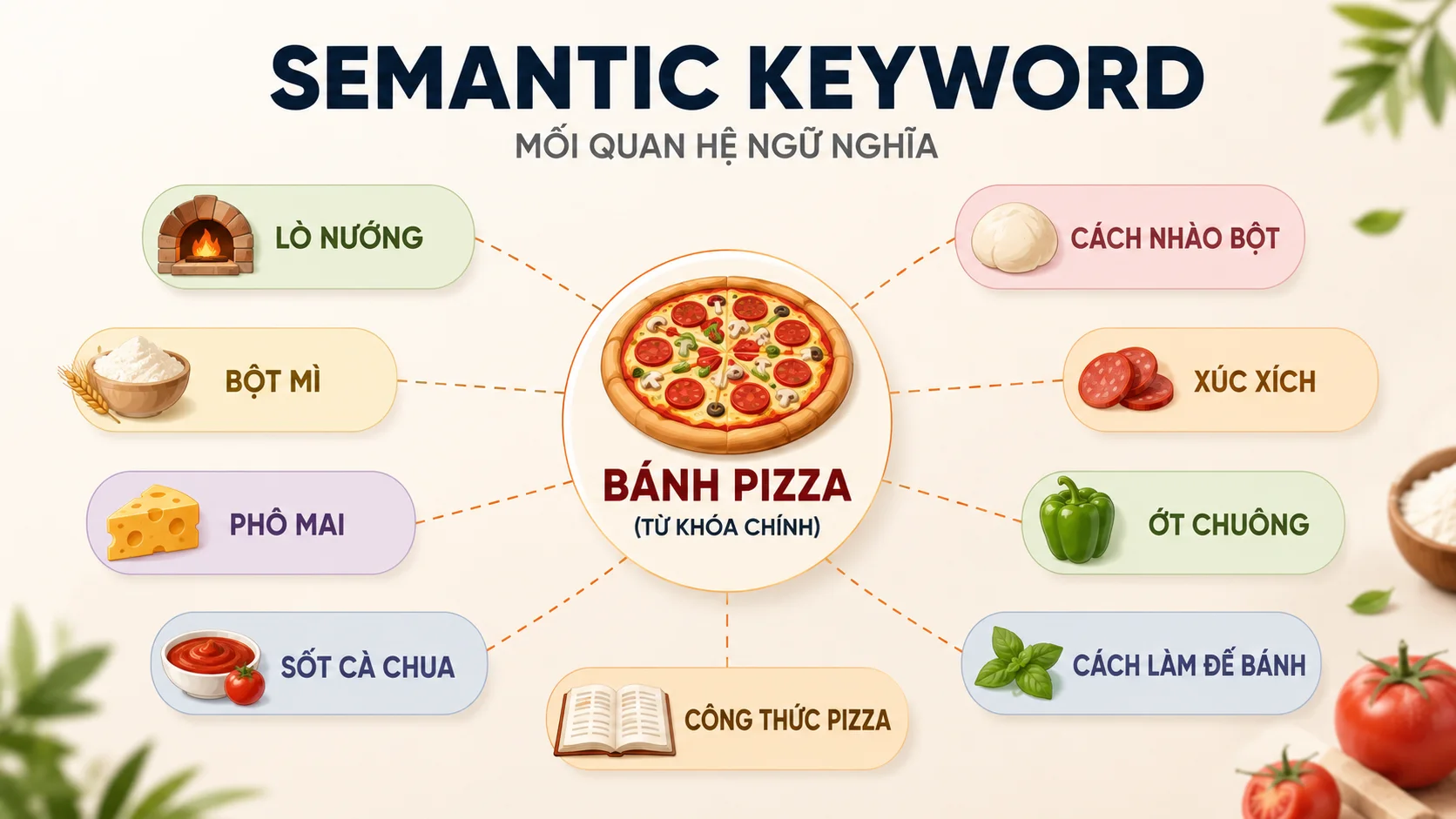 ví dụ về Semantic Keyword
